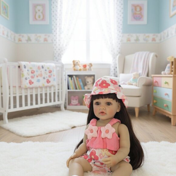 55 cm Babylistic Soft Silicone Vinyl Talking Reborn Doll very realistic - Picture 6 of 8